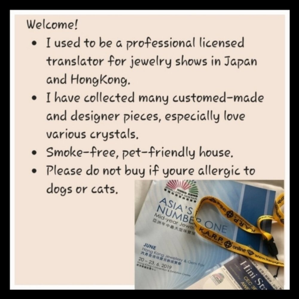 Rare Heart of the ocean Swarovski Heart Crystal Necklace Large 1.3in - Picture 6 of 6